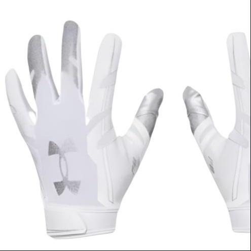 Under Armour F8 Football Gloves 'White Metallic Silver' Men's 1368851-100