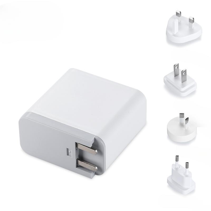 Однопортовое зарядное устройство для путешествий PD30W со сменной вилкой PD3.0+QC3.0Type-C с поддержкой нескольких протоколов