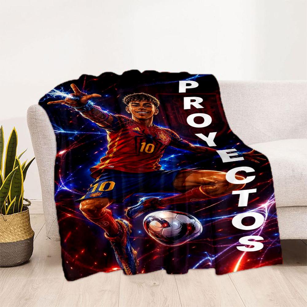 Lamine Yamal's Victory Celebration Moment Blanket Soft Warm Cozy Suitable for Sofa Office Office Chair for All Occasions Modern Gifts For Family Or Fr