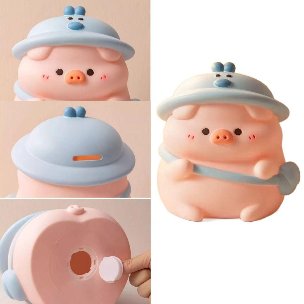 Противоударная копилка для монет Милый поросенок Детская коробка для хранения Декоративная мультяшная копилка Коллекция