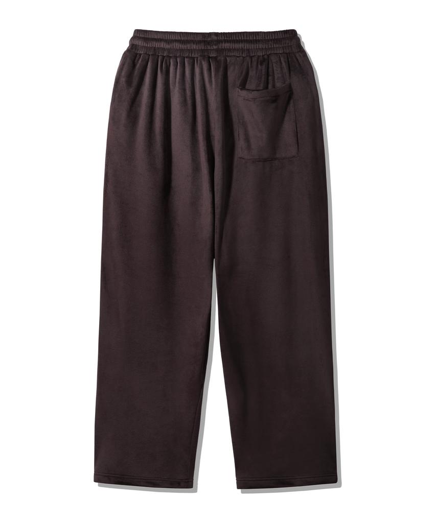 ALVINCLO Velvet Track Wide Elastic Pants Dlx2963 (3 Colors)