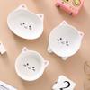 Cute Cat Bowl Ceramic Dog Food Feeding Basin Food Dispenser Cats Drinking Feeder  Kitten Puppy