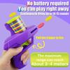Fun Cat Toy Creative Flying Saucer Gun Paired with 15 Reusable EVA Flying Saucer Pet Hunting Interactive Toys for Dogs and Cats