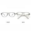 Gm Optical Mirror Oa Oval Large Frame Babes Premium Sense Flat Mirror Anti-Blue Light Glasses