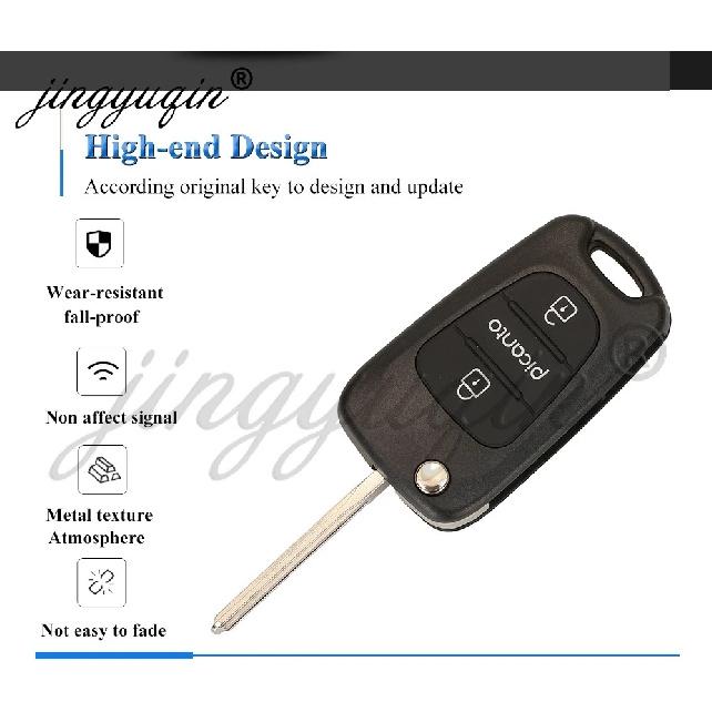 jingyuqin for Kia Picanto 2008 2009 2010 2011 433Mhz ASK ID46 Remote Car Key Control 95431-07931 /07930 95431-07901 SEKS-SA10Tx