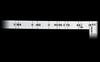 Shinwa Sokutei 2x4 Curved 19cm 50cm 10055 Ruler, Silver, Wide, Long,
