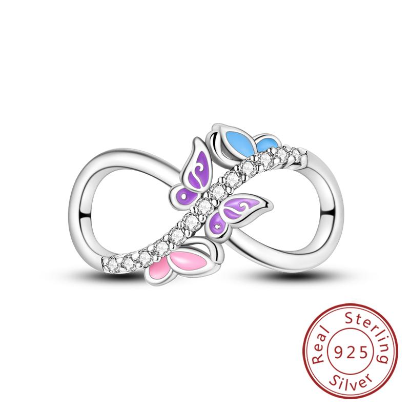 Оригинальные шармы-подвески из меди в виде светлячка, пчелы, бабочки, колибри для браслетов, женские украшения в подарок