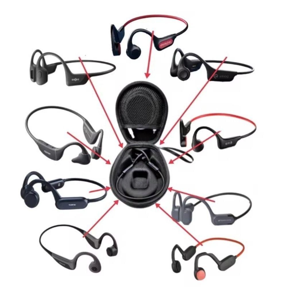 Hard EVA Headset Storage Bag Portable Bluetooth Headphone Bag Universal Carrying Case