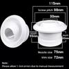 1Pcs ABS Air System Outlet Valve Adjustable Central Ventilation Outlet Spherical Nozzle Air Vent