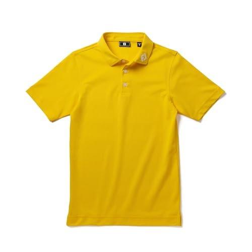 FootJoy Детская гольф-поло Essential сплошная с эластичной пике FJJ-S26-BES01 Желтый XS