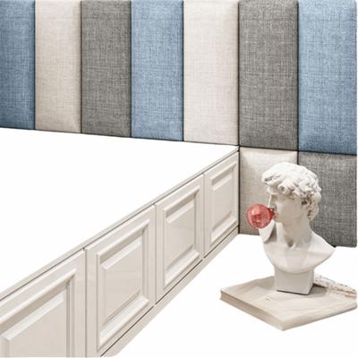 Мягкий материал Имитация льна Мягкая сумка Самоклеящиеся изголовья Гостиничное оформление