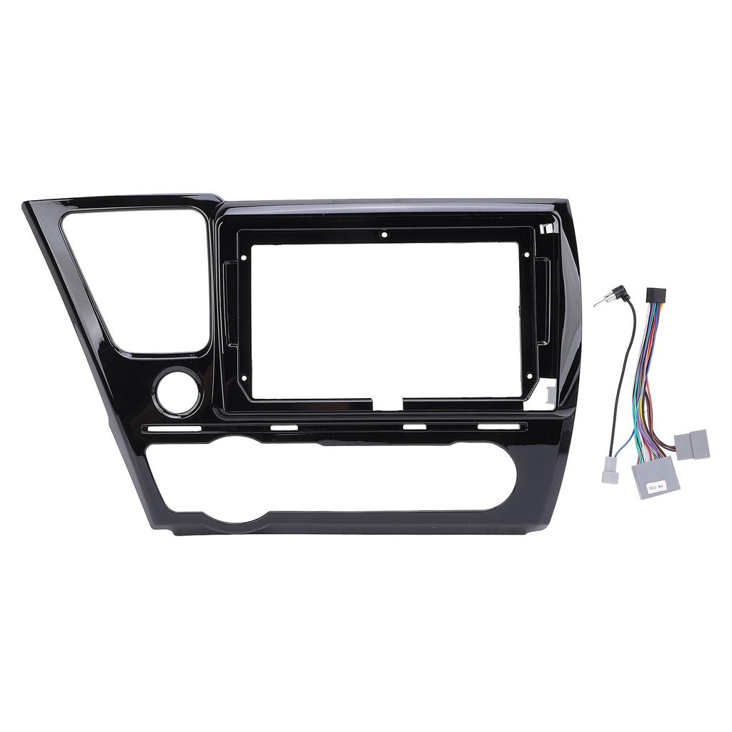 2 Din 9in Car Stereo Radio Fascia Protective Seamless Fit Navigation Fascia Panel Frame for Civic 20