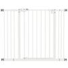 Adjustable Dog Gate up to 100 cm Without Screws with 2 Extensions and Height 72 cm, White