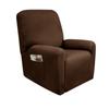 1 2 3 Seat Stretch Sectional Recliner Sofa Slipcover Soft Washable Furniture Protector Couch Cover with Elastic Bottom