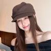 Шерстяная кепка газетчика для верховой езды, берет в том же стиле для осени и зимы, ретро и подчеркивающая лицо маленькая восьмиугольная кепка для женщин