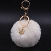 Bag Charm Pompom Pendant Fluffy Plush Ball Keyring Fashion Fur Ball Key Chain  Women Girls