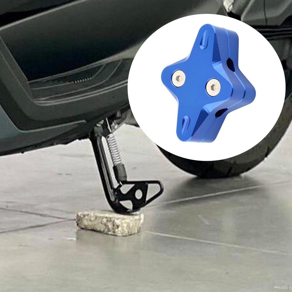 Aluminum Alloy Kickstand Sidestand Extension Enlarge Plate Pad, Motorcycle Side Stand Foot