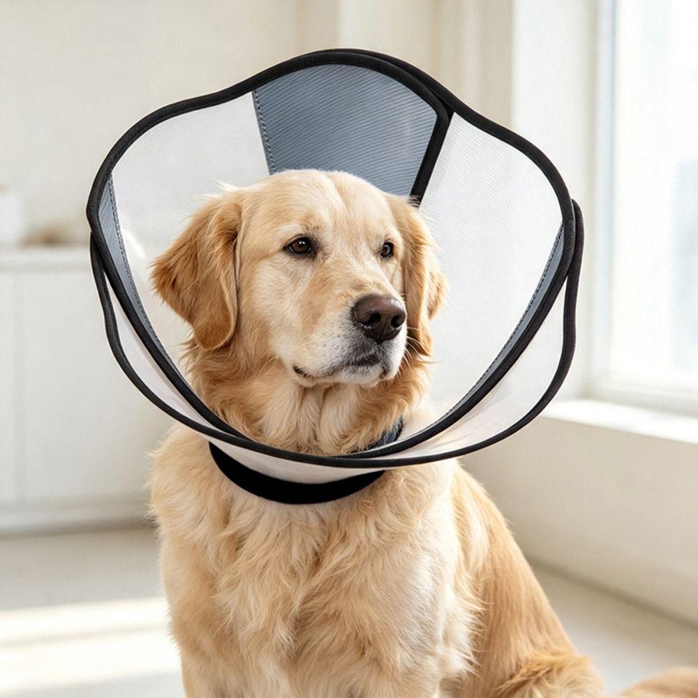 Breathable Dogs Comfy Cones Adjustable Neck Protection Cover Sterilization