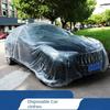 Car Cover Indoor Dustproof PEVA Disposable Car Cover Transparent Soft Scratch-Free Auto Exterior Protector Universal