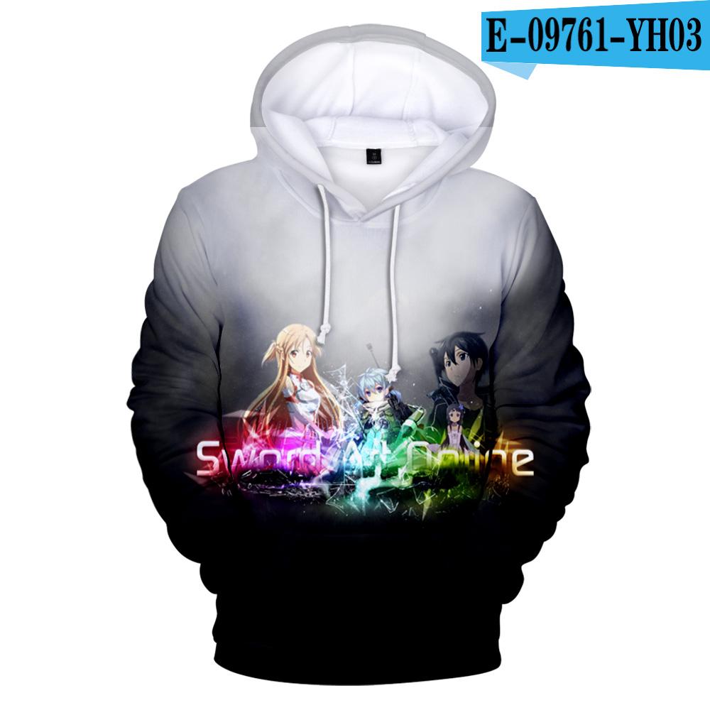 Sword Art Online 3D Printed Hoodies Fashion Casual Sweatshirts Men Women Harajuku Streetwear SAO Oversized Hoodies Pullovers