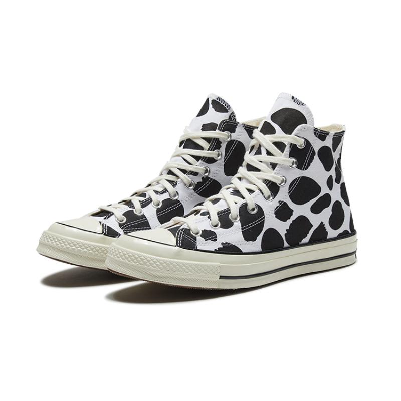 Converse Chuck 70 Анималистичный Принт Корова Высокие Кеды Унисекс Холст Черно-Белый