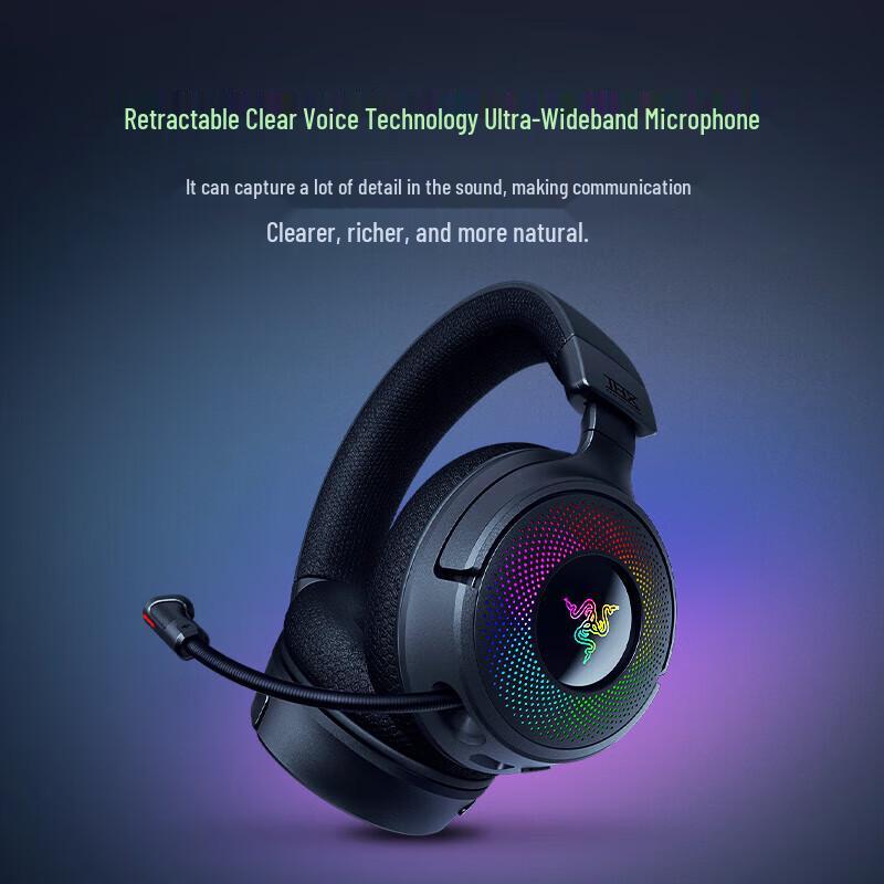 Razer Kraken V4 Tri-Mode Wireless RGB Gaming Headset
