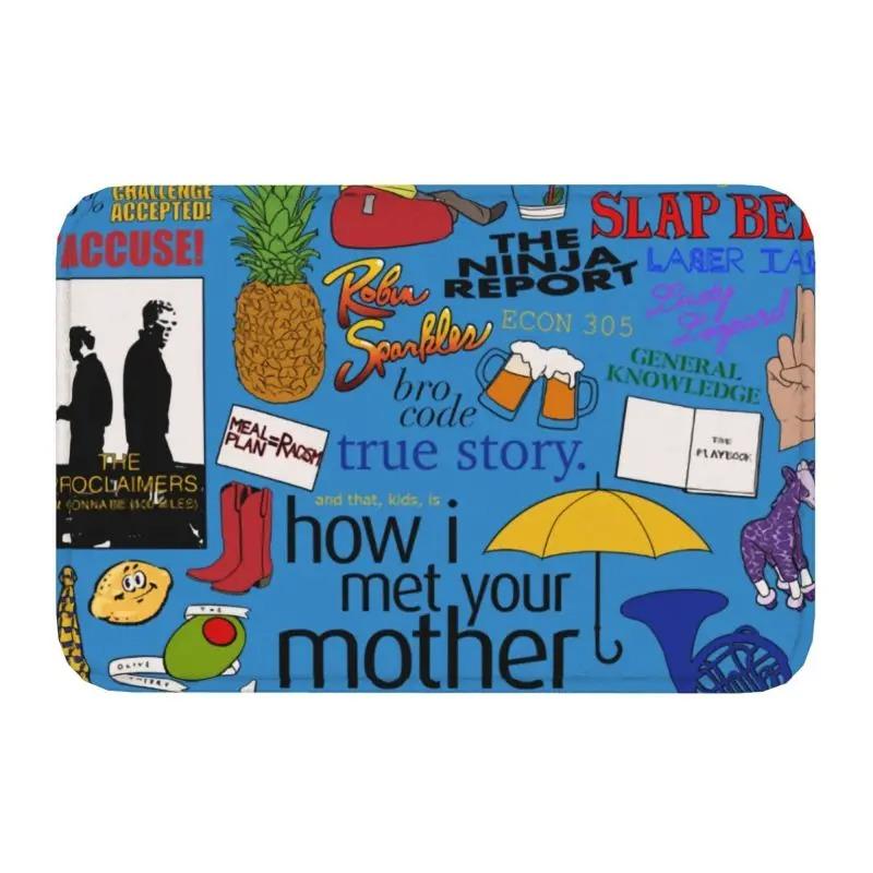 MINISO Вмешательство Как я встретил вашу маму Передний коврик для пола у двери Коврик для входа Наружный Телешоу Ванная Кухня Дверной коврик Туалетный ковер Коврик