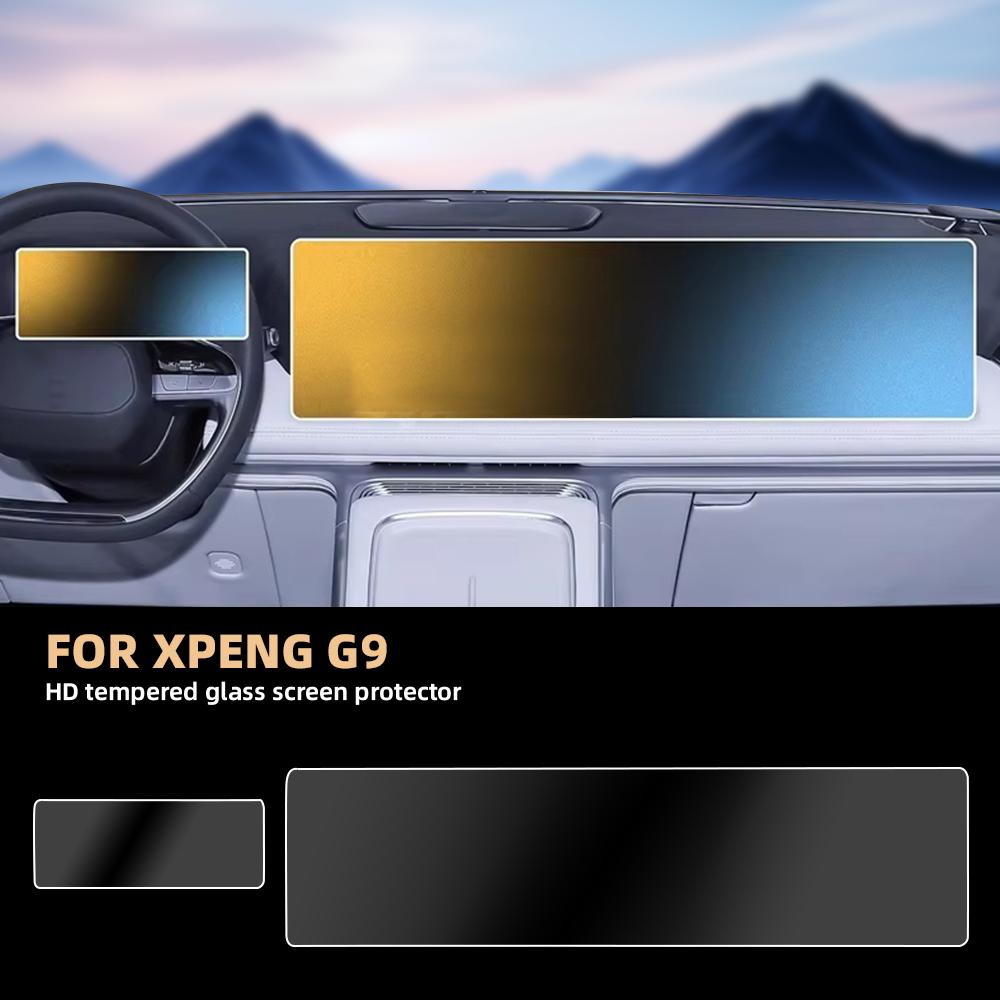 Car Tempered Glass Protective Film For XPeng G9 2023 2024-2026 Auto GPS Navigation Screen Protector Display Interior Accessories