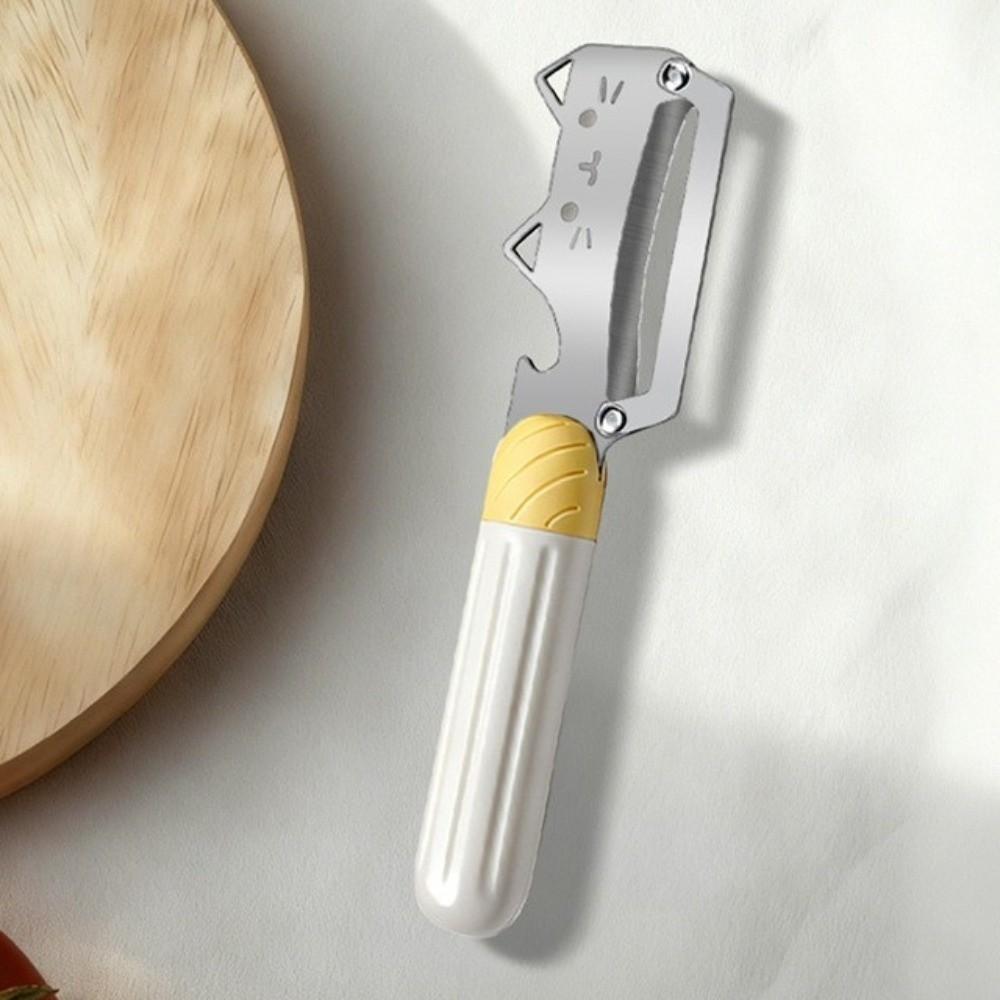 PP Non-Slip Handle Stainless Steel Peeler Cartoon Bottle Opener Vegetable Peeler  Home Cooking