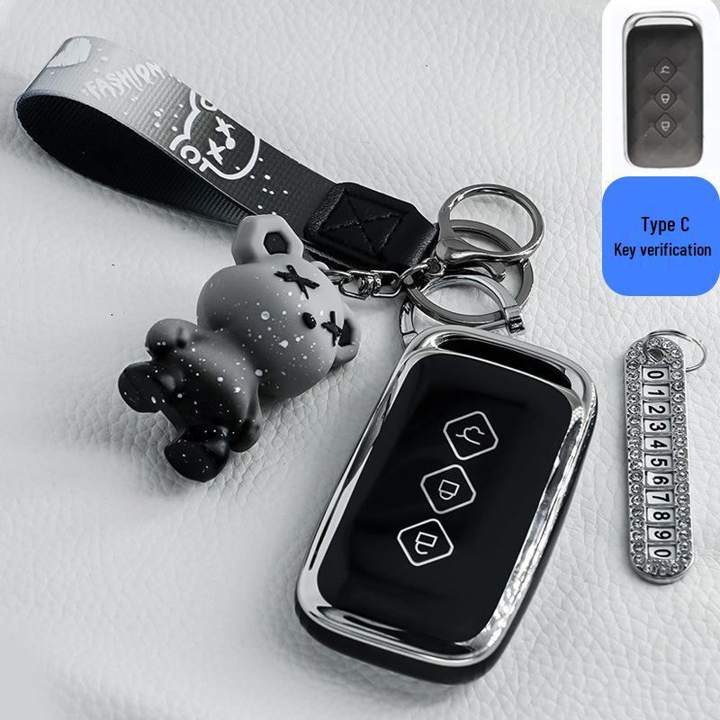 Крутой и милый чехол для ключей для Wuling Hongguang Mini EV Macaron '22 - в стиле Gameboy GB