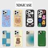 Роскошный чехол Clmj INS с корейским узором для iPhone 17 16 15 14 13 12 11 Pro Max X XS XR Plus Air, глянцевая пленка, жесткая поликарбонатная крышка