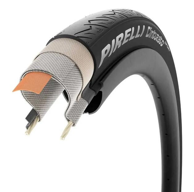 Дорожная шина Pirelli Cinturato Sport TechWALL+ 60 TPI 700 x 28