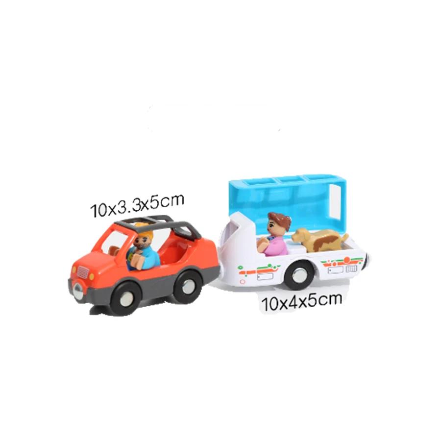 City Electric Locomotive Magnetic Train Diecast Slot Fire Truck Police Cars Fit Brio Wooden Train Railway Track Toys For Kids