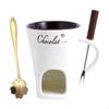 Chocolate Fondue Set Kitchen Utensils Candy Snack Baking Melter Ice Cream