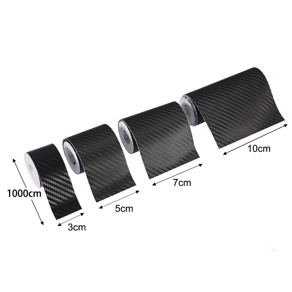 Bumper sSrip DIY Paste Protector Strip Protection Film 3D Carbon Fiber Sticker Anti Scratch Tape