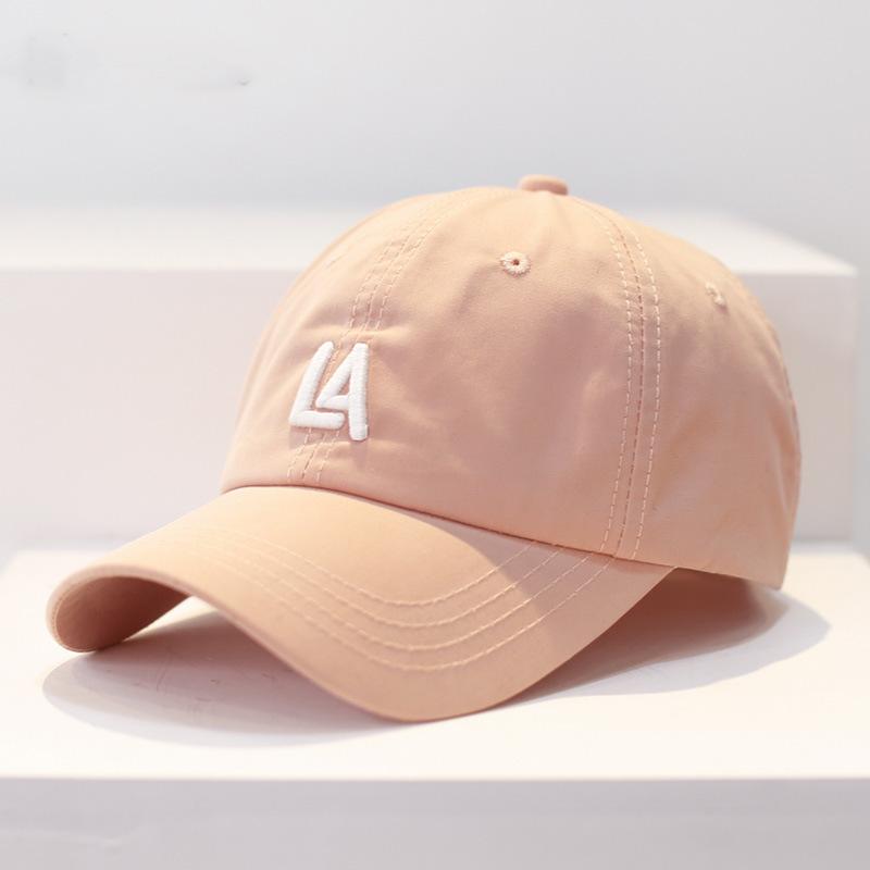 New simple letter baseball cap women's tide brand spring and summer versatile curved brim sun protection shade cap men