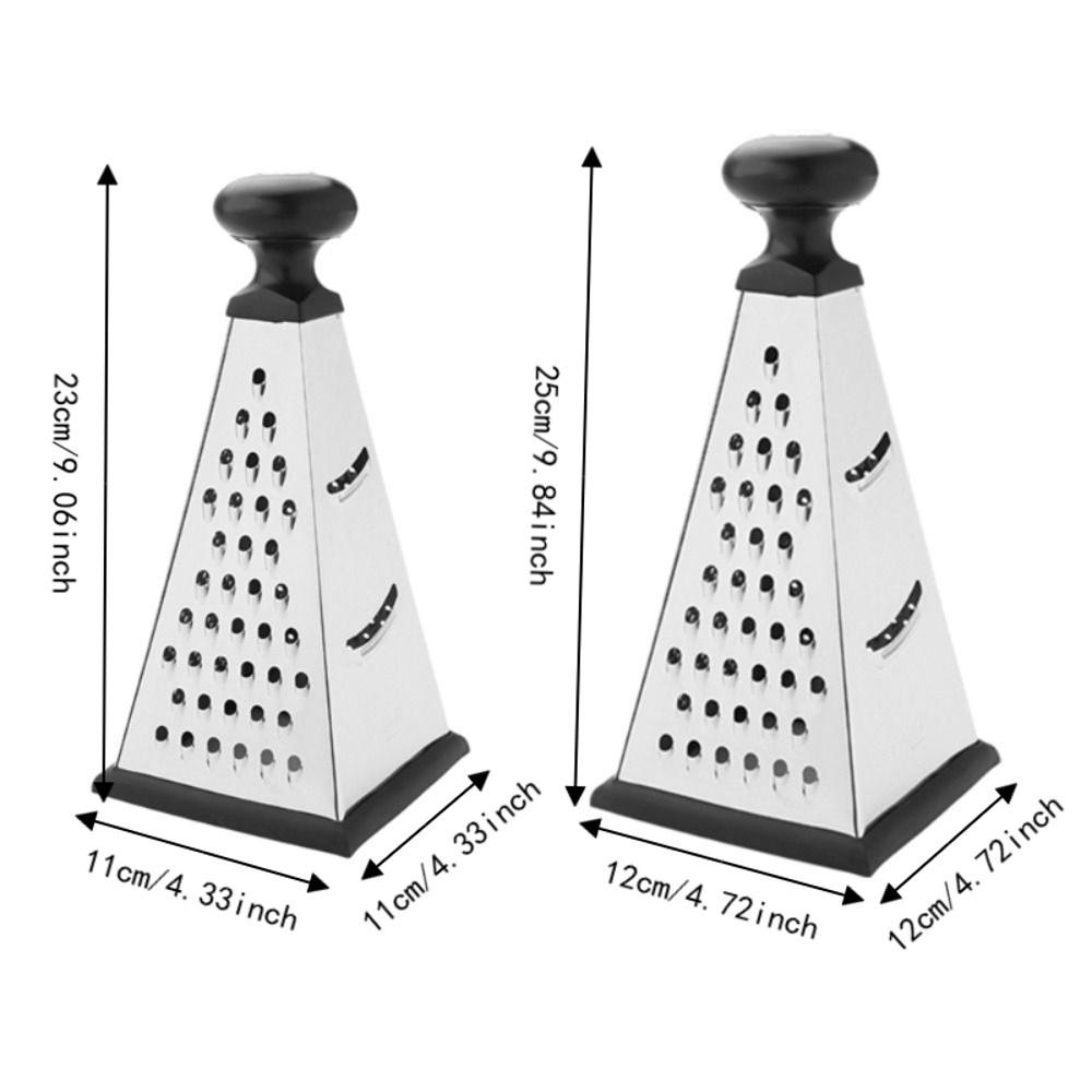 4 Sided Vegetable Grater Manual Vegetable Shredder Multipurpose Pyramid Shape Cheese Grater Potato