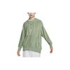 Solid Color Pocket Hoodie Women Tops Green DV7825-386