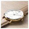 Casio Серия STANDARD Классические Простые Изысканные Модные Кварцевый Механизм Кожаный Ремешок Японские и Корейские Часы Женские Часы Золотой Циферблат LTP-VT01GL-9B2