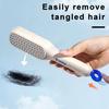 Telescopic Massage Comb Self-Cleaning Anti-Static One-Pull Clean Retractable Swivel Portable Shaping Massage Comb Brush Hairbrush