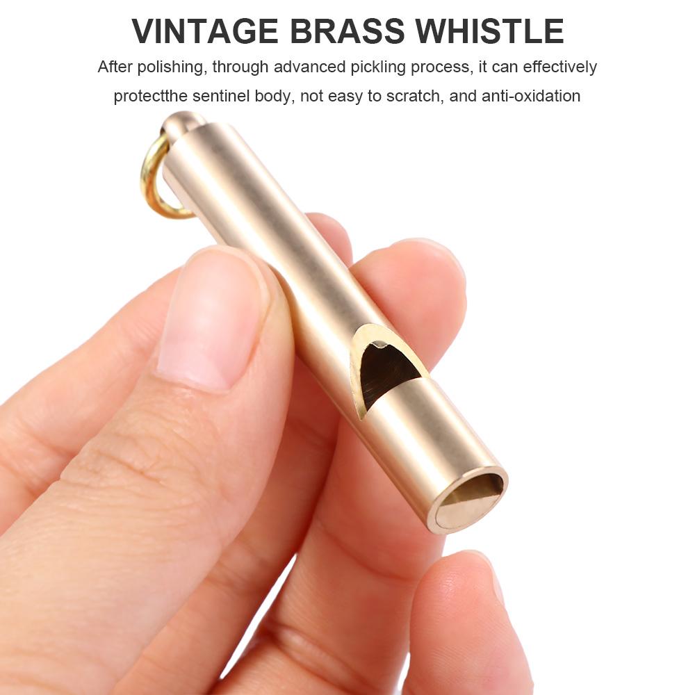 Pendant Referee Waterproof EDC Tool Referee Whisle Survival EDC Whistle Keychain Brass Whistle