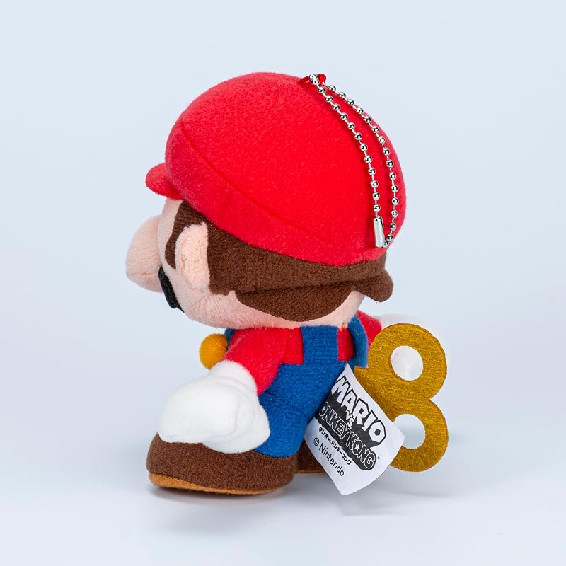 ЭПОХА Марио против. Мягкая игрушка Donkey Kong Mini Mario (S) Сертифицировано ST Mark, Возраст 3+, Игрушка, Мягкая игрушка, EPOCH