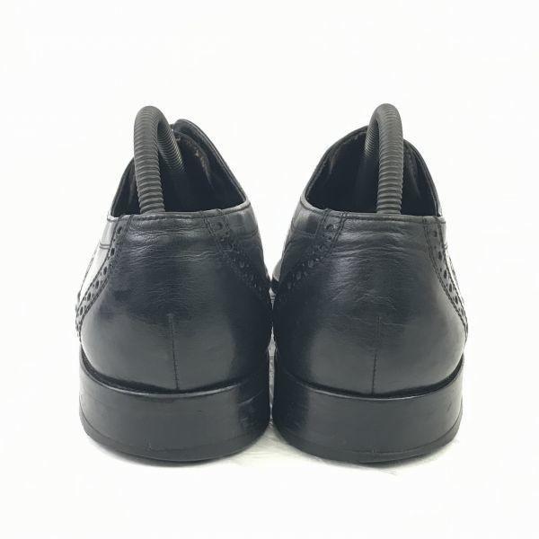 Lloyd Germany Heavy Leather Wingtip Dress Shoes Black 26.5(USED)