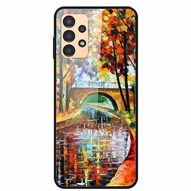 Чехол для Samsung A53 5G 2022 Мраморное Закаленное Стекло Жесткая Задняя Крышка для Samsung Galaxy A33 A73 5G Чехлы для Телефона Защитные Fundas