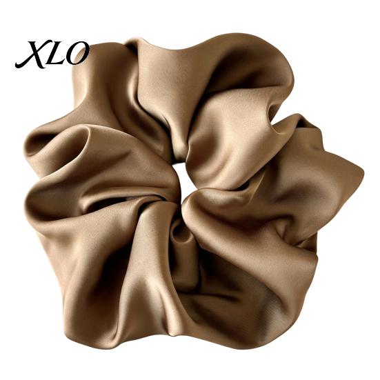 Minimalist Hair Scrunchies for Gifts Satin Scrunchies, High Elasticity Ties Women Girls, Non Slip Band, Elegant Styling Solid Color Ponytail