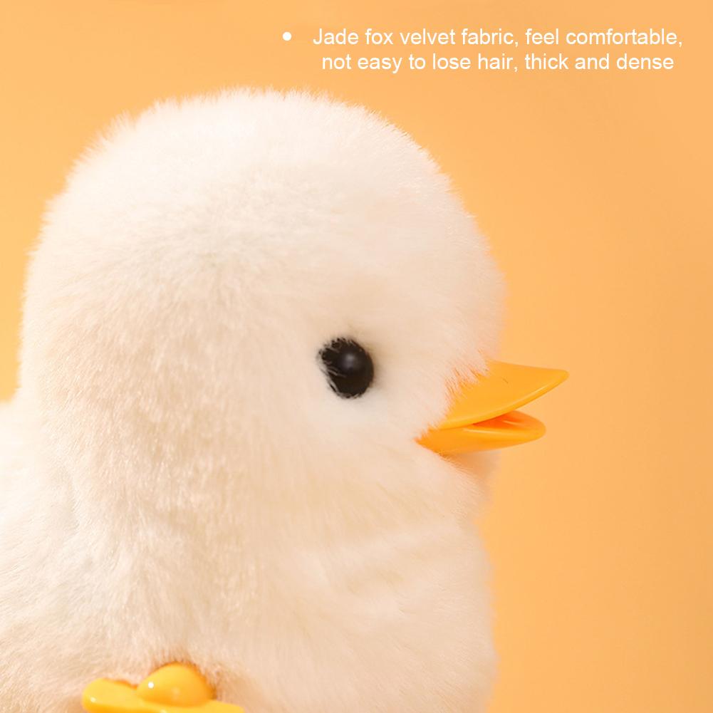 Плюшевый заводной цыпленок прыгает, ходит, прыгает, мультяшный плюшевый цыпленок, заводной кролик, ходячие цыплята, игрушки для малышей, игрушек