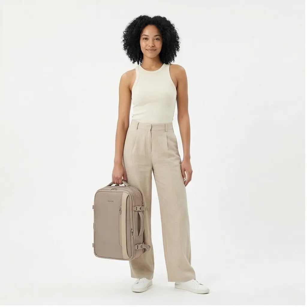 Wings Skylark Multifunctional Backpack Expandable Beige