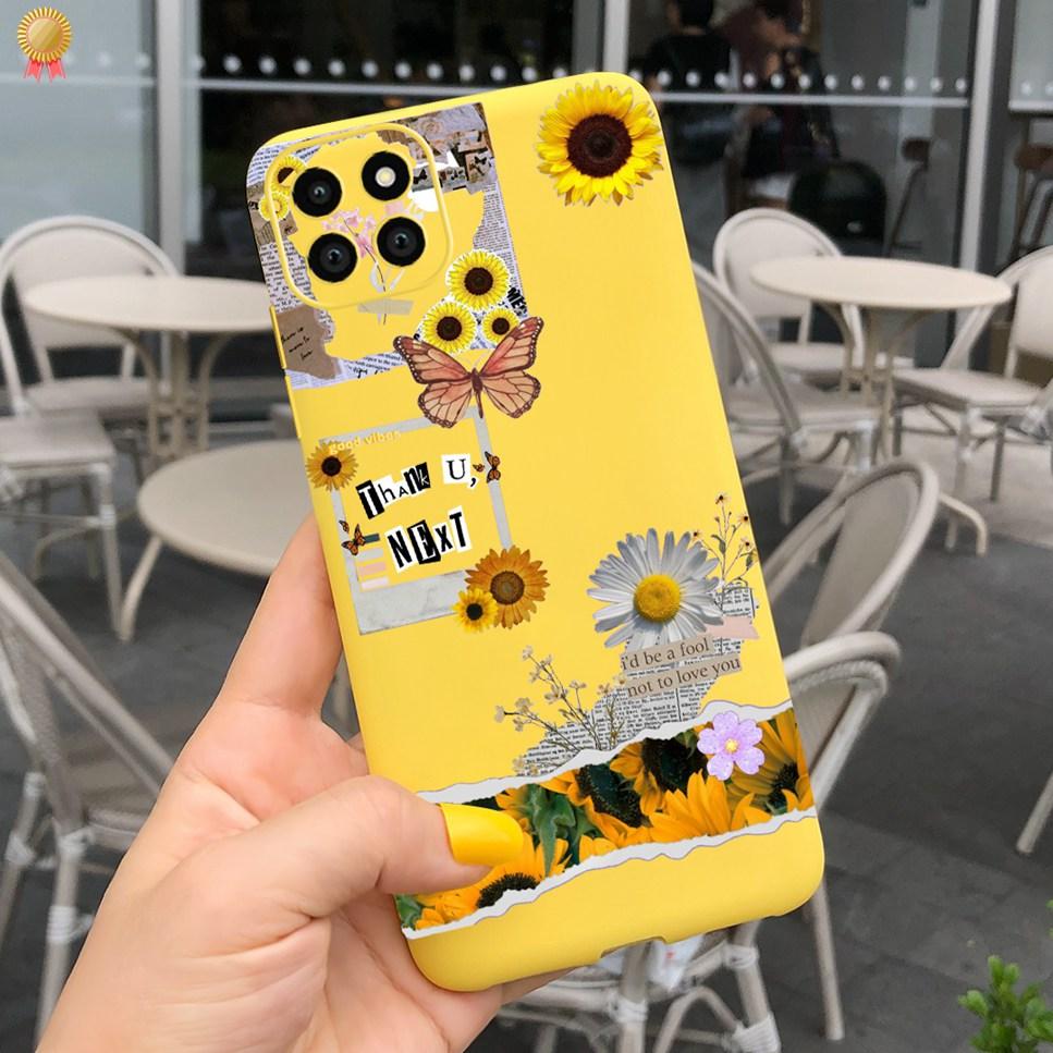 For Samsung A22 A22S 5G Case Cute Flower Butterfly Shockproof Silicone TPU Cover For Samsung Galaxy A22 A22S 5G Phone Case Funda