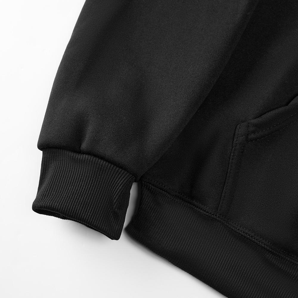 Осень Зима Унисекс Оверсайз Повседневное Худи с Заниженной Линией Плеча