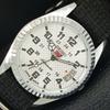 ВИНТАЖНЫЕ ОТРЕМОНТИРОВАННЫЕ МУЖСКИЕ АВТОМАТИЧЕСКИЕ ЧАСЫ SEIKO 5 ЯПОНИЯ СЕРЕБРЯНЫЙ ЦИФЕРБЛАТ a443979-1
